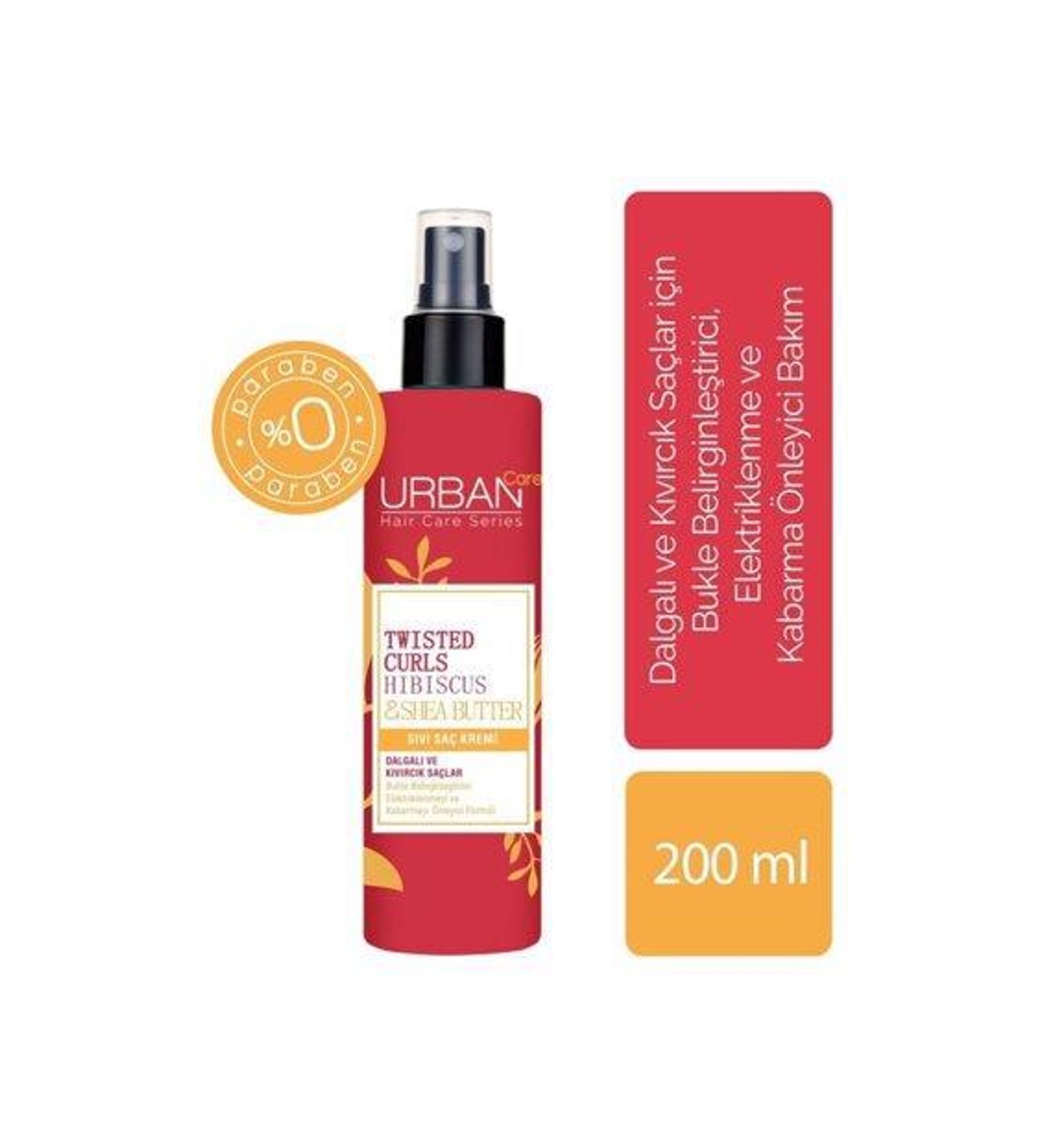 Urban Care Twisted Curls Hibiscus & Shea Butter Curl Defining Liquid Hair Conditioner 200 ml