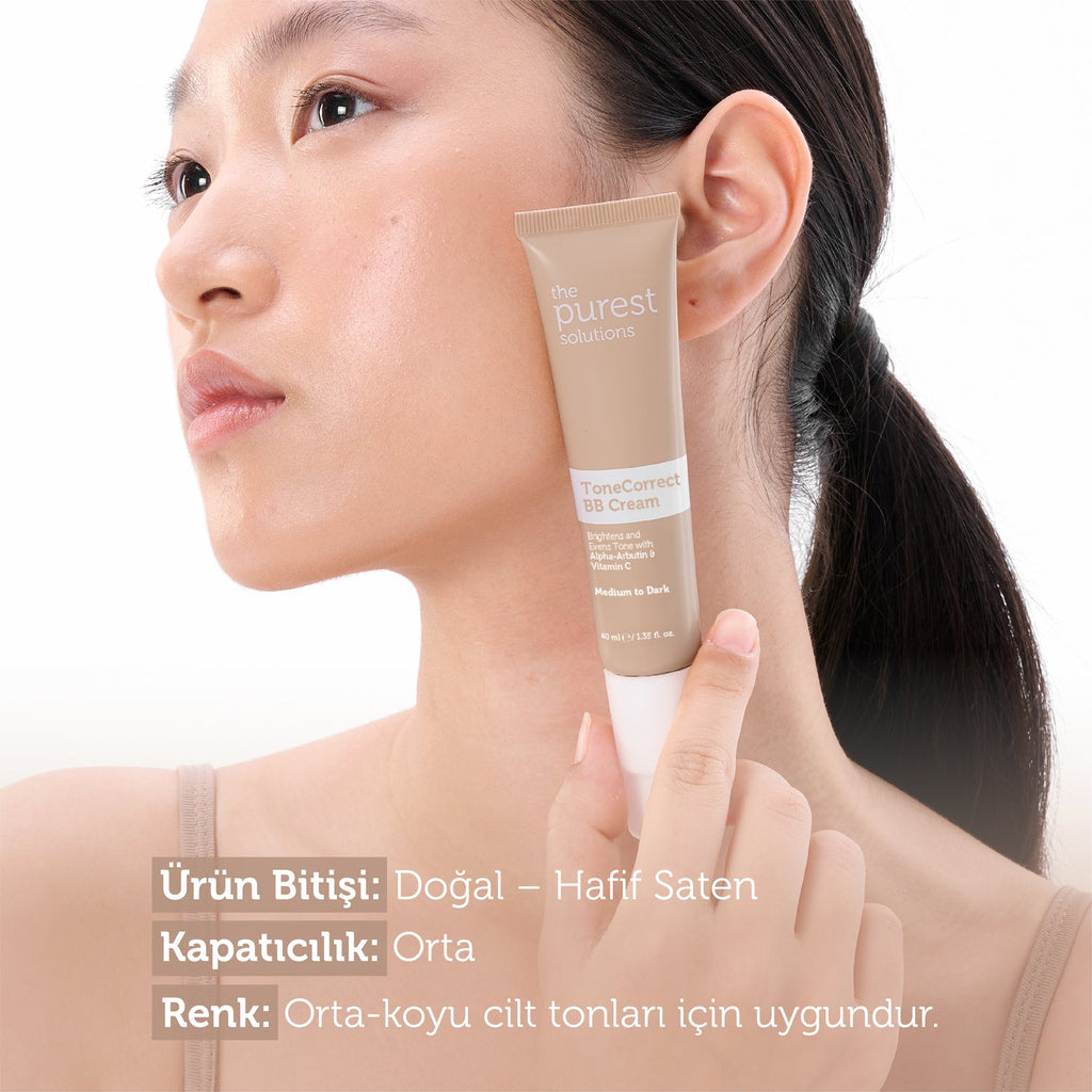 The Purest Solutions Intense Moisturizing BB Cream 50+ SPF 40 ml for Dry and Combination Skin (Medium-Dark Shade)