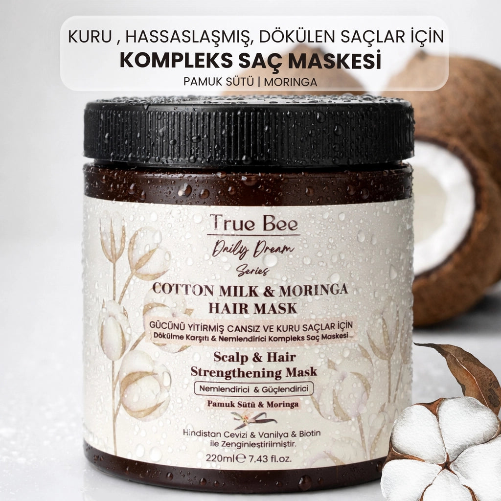 True Bee Cotton Milk & Moringa Complex Hair Mask 220 ml