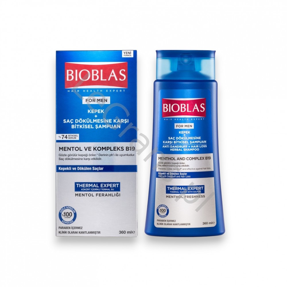Bioblas Men Anti-Dandruff + Anti-Hair Loss Shampoo 360 ml