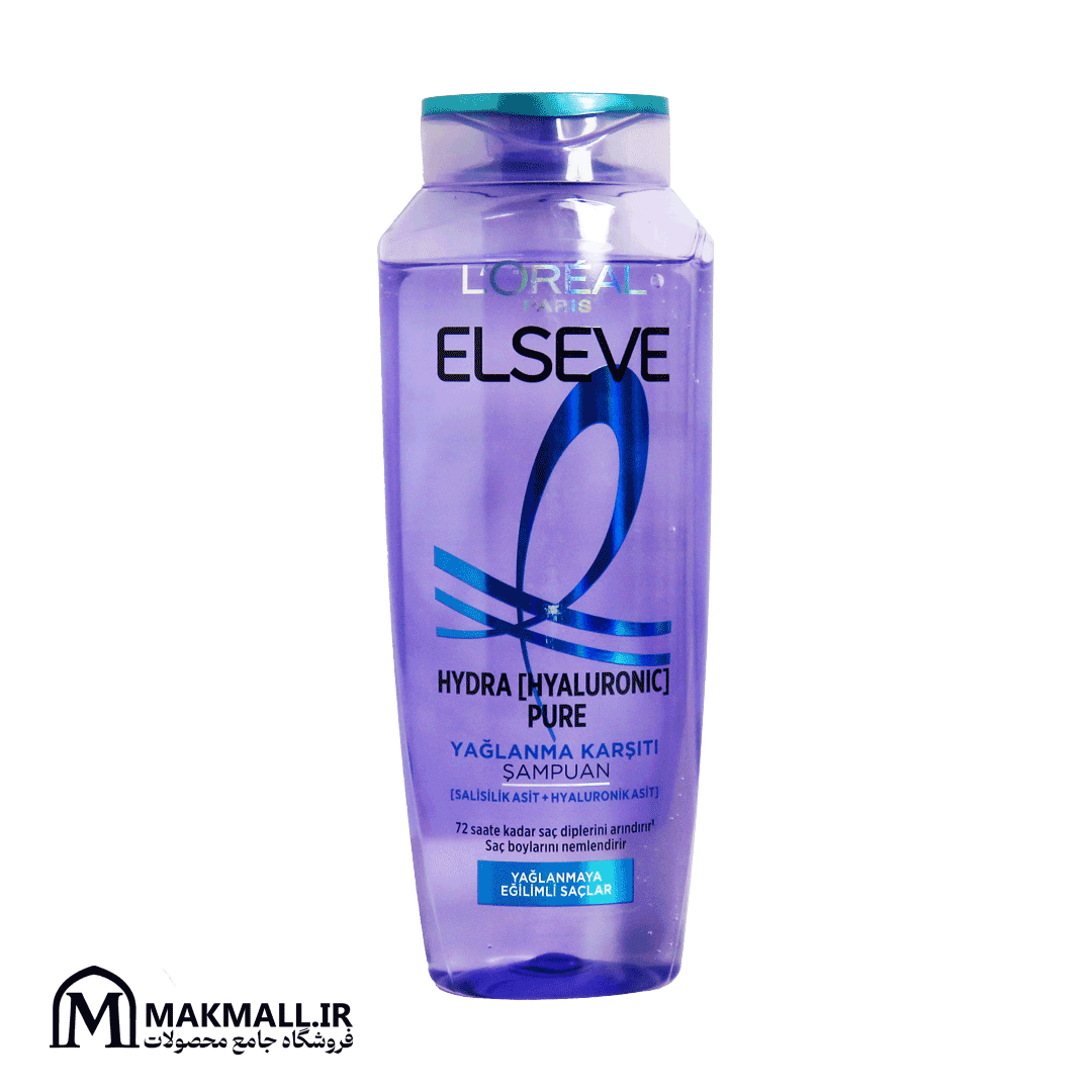 L'Oreal Paris Elseve Hydra Hyaluronic Pure Anti-Greasy Purifying Shampoo with Salicylic Acid 300 ml
