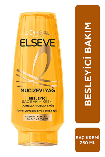 Loreal Paris Elseve Mucizevi Yağ Besleyici Saç Bakım Kremi 250 ml