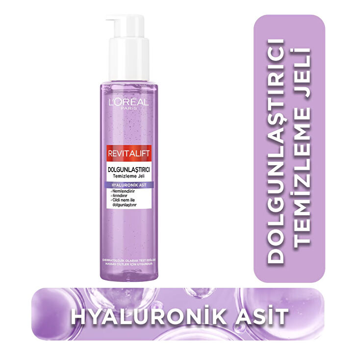 Loreal Paris Revitalift Dolgunlaştırıcı Temizleme Jeli 150 ml (Hyaluronik Asit)