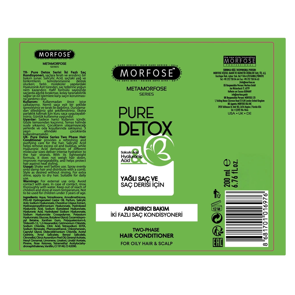 Morfose Metamorfose Pure Detox Purifying Two-Phase Hair Conditioner 200 ml
