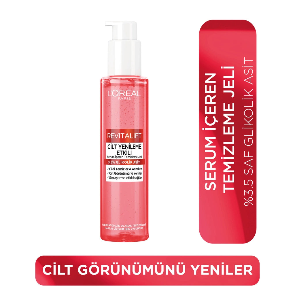 L'Oreal Paris Revitalift Skin Renewal Cleansing Gel 150 ml (Glycolic Acid)