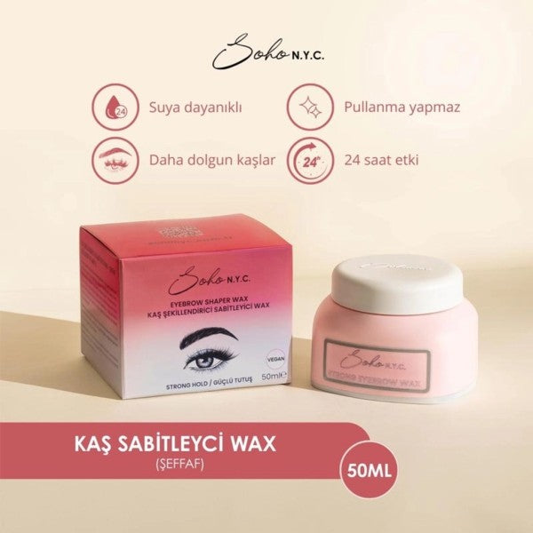 Soho NYC Brow Shaping and Setting Wax Clear 50 ml