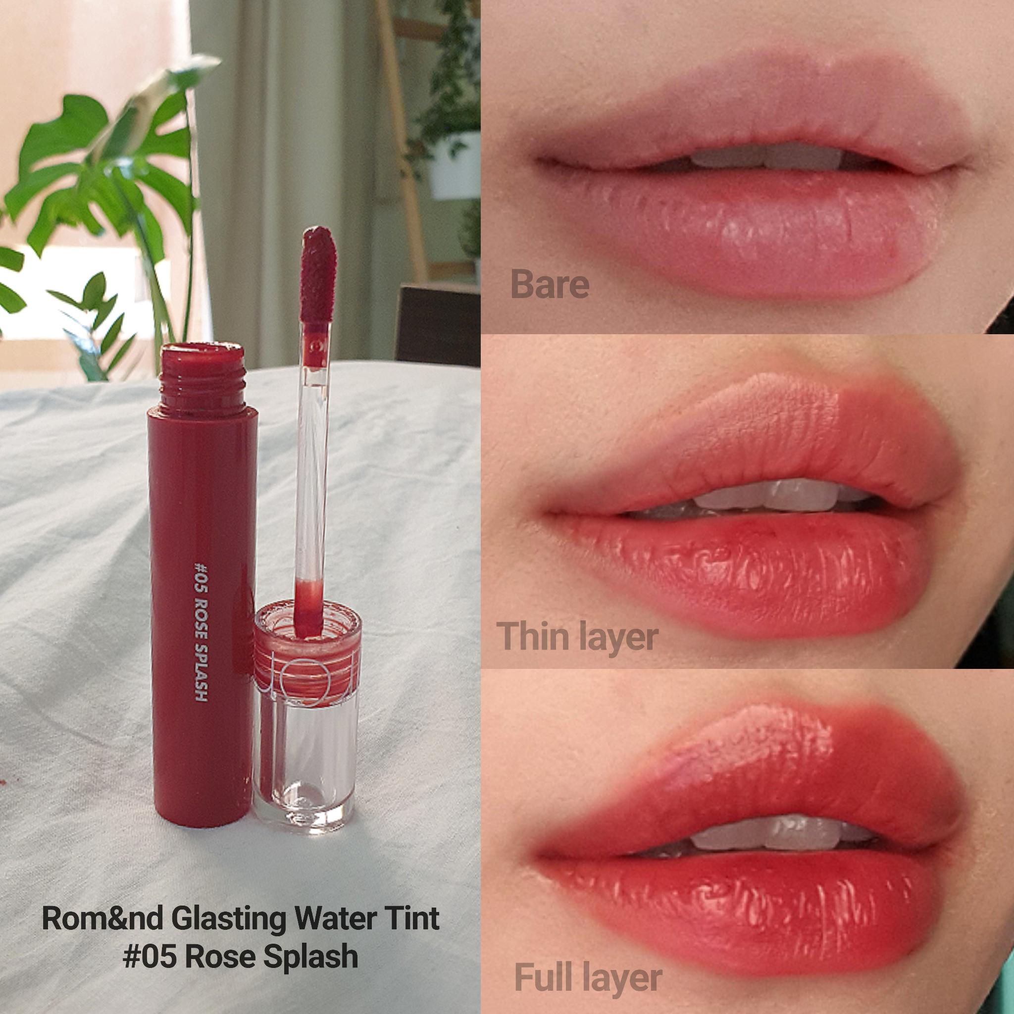 rom&nd Glasting Water Tint Renkli Dudak Parlatıcısı 05 Rose Splash