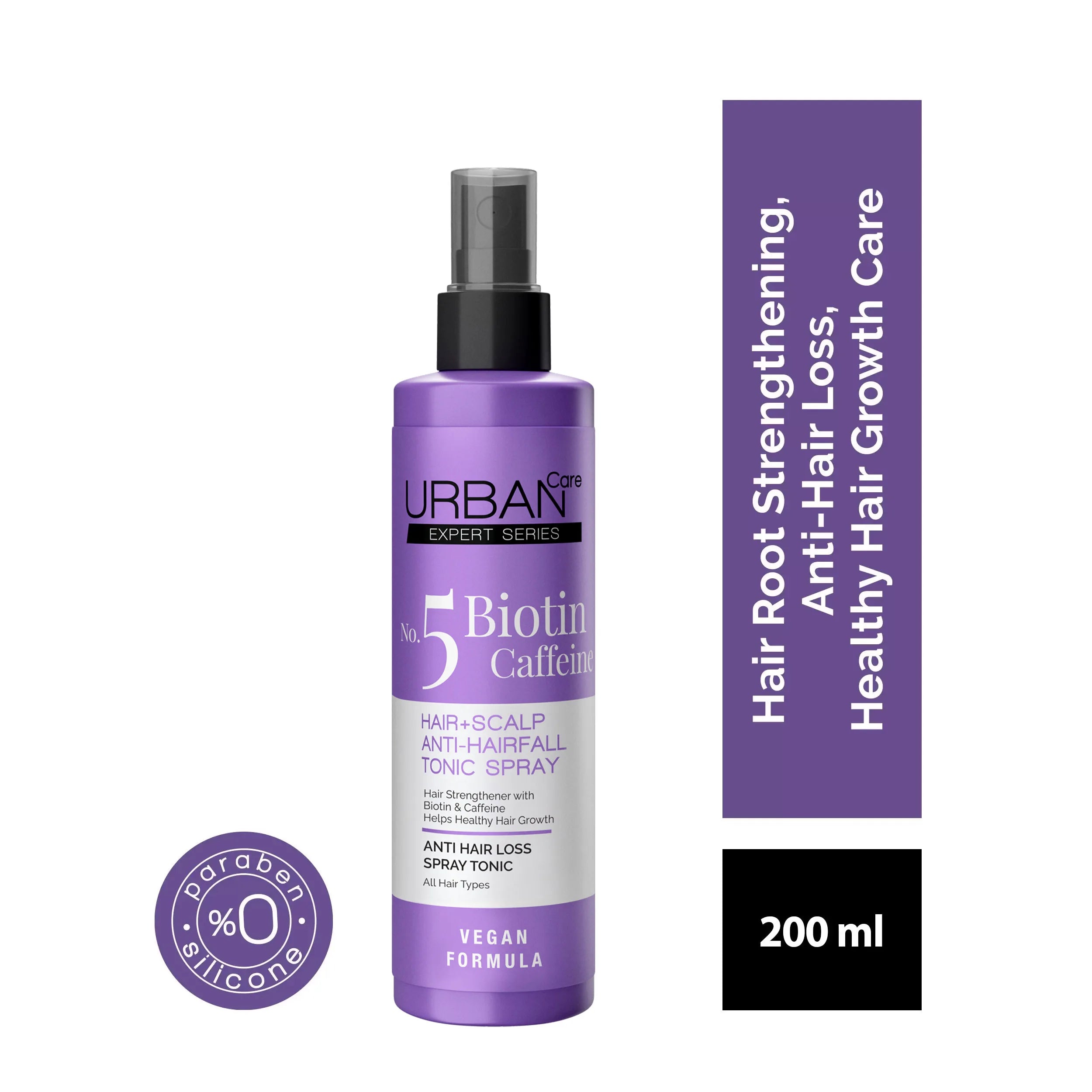 Urban Care Expert Biotin & Caffeine Anti-Hair Loss and Fast Growth Hair Care Tonic 200 ml