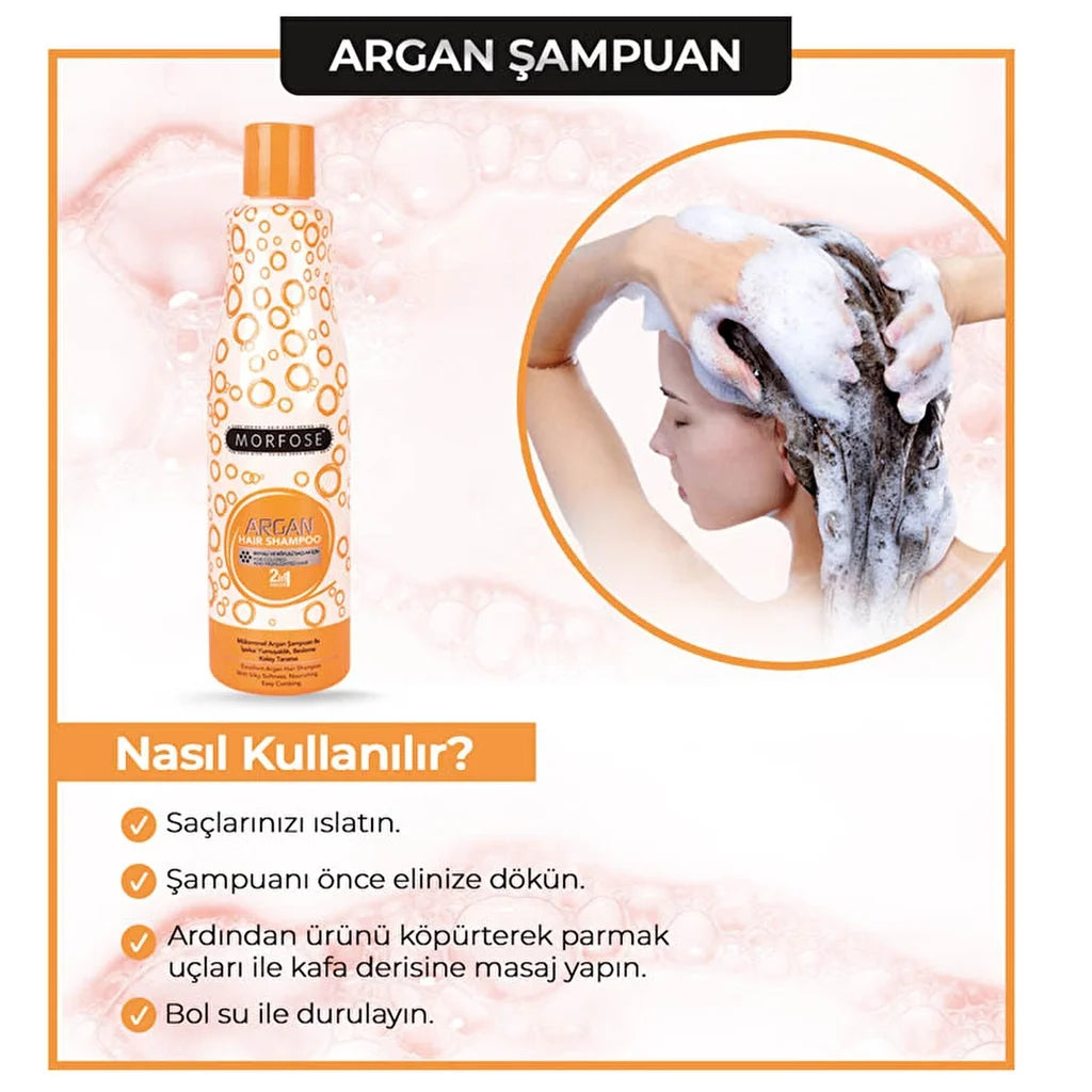 Morfose Argan Hair Shampoo 500 ml