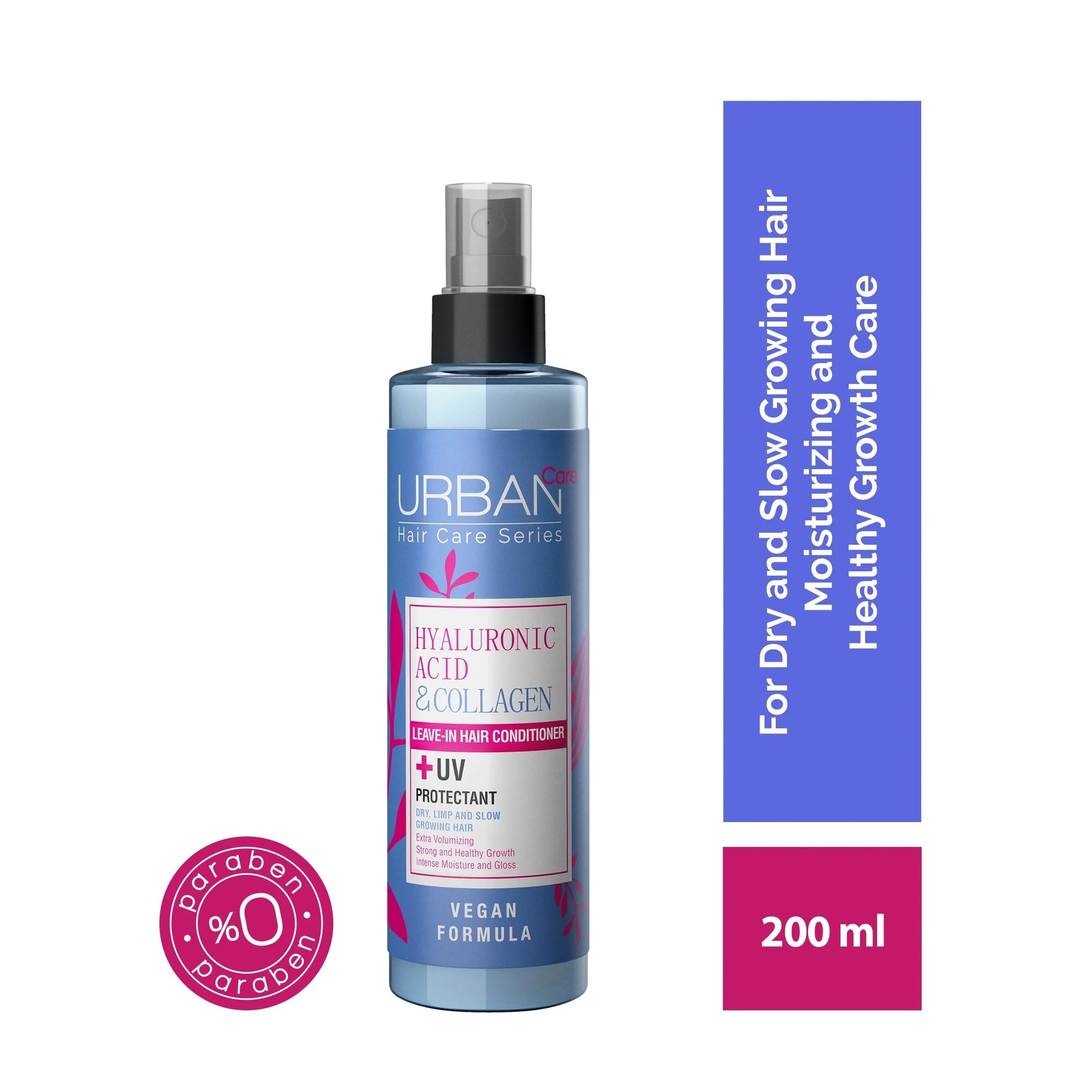 Urban Care Hyaluronic Acid & Collagen Liquid Hair Conditioner for Dry and Lifeless Hair 200 ml