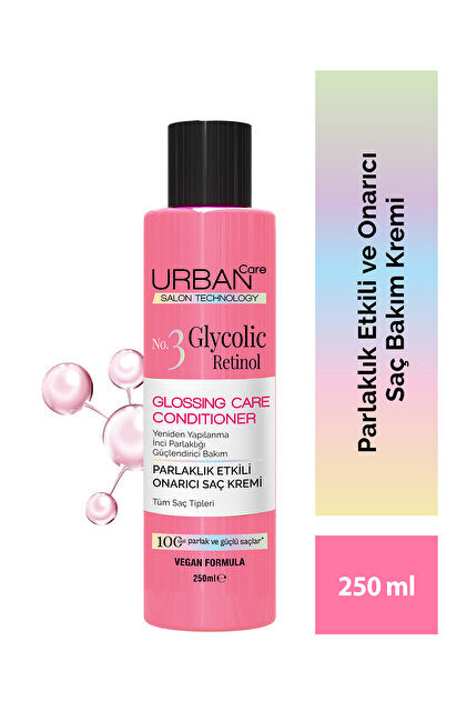 Urban Care No.3 Glycolic Retinol Shine-Enhancing Repairing Hair Conditioner 250 ml