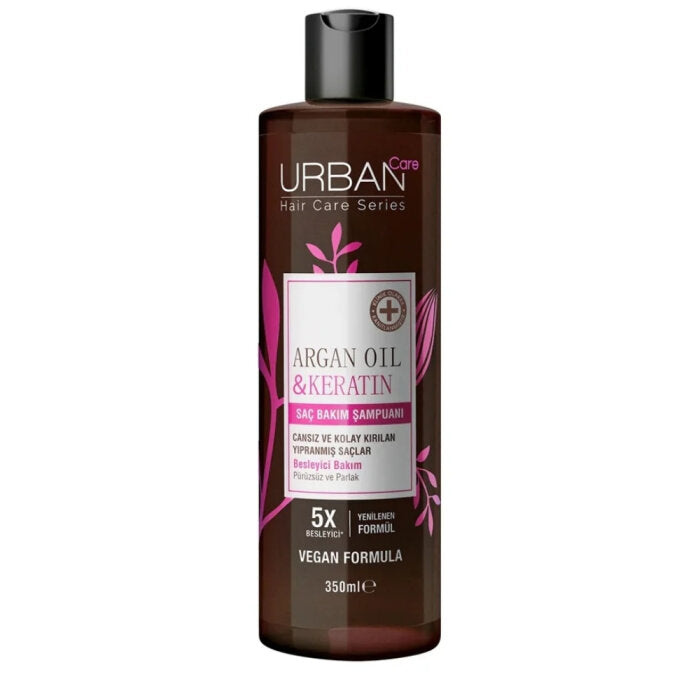 Urban Care Argan Oil & Keratin Nourishing and Anti-Breakage Hair Care Shampoo 350 ml