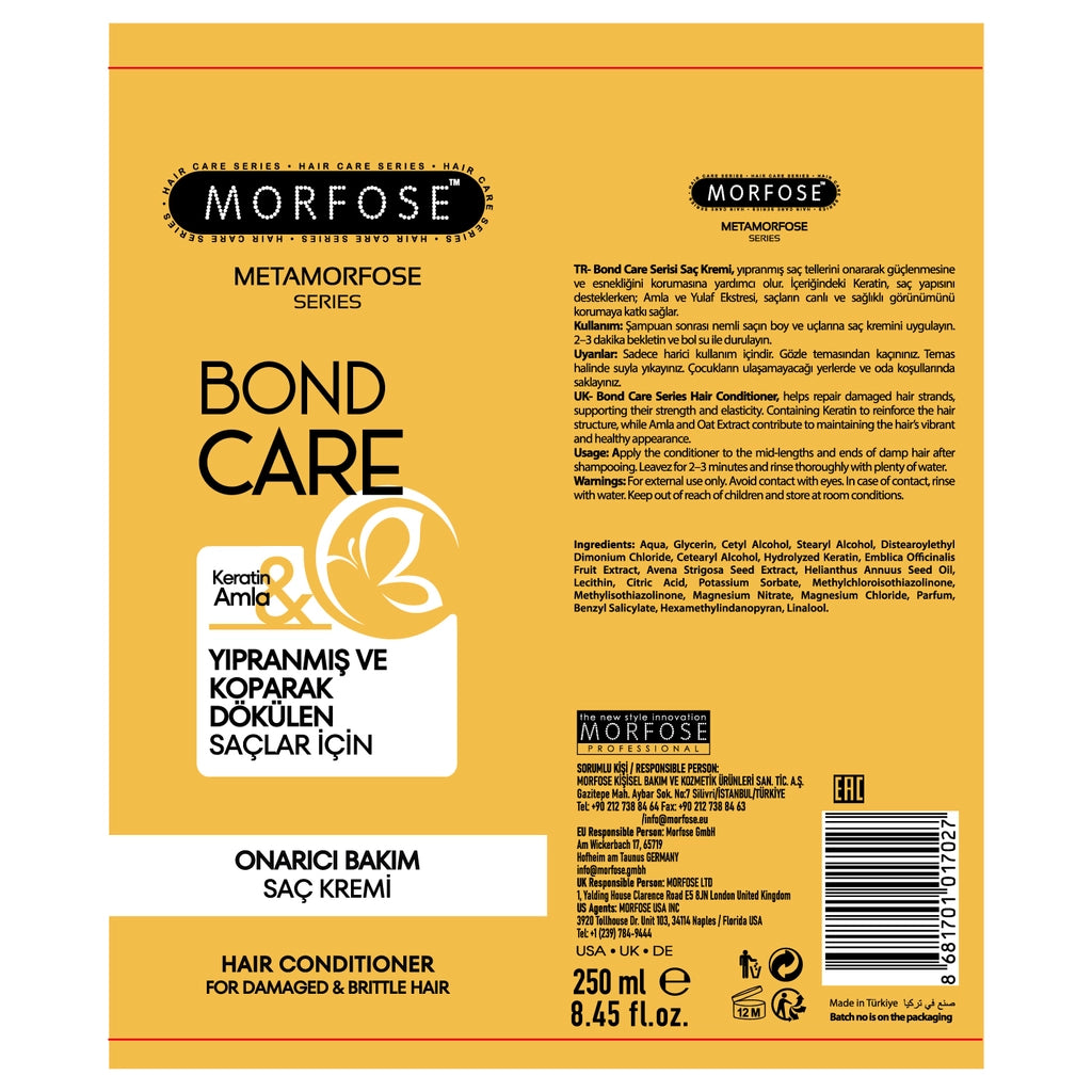 Morfose Metamorfose Bond Care Repairing Hair Conditioner 250 ml