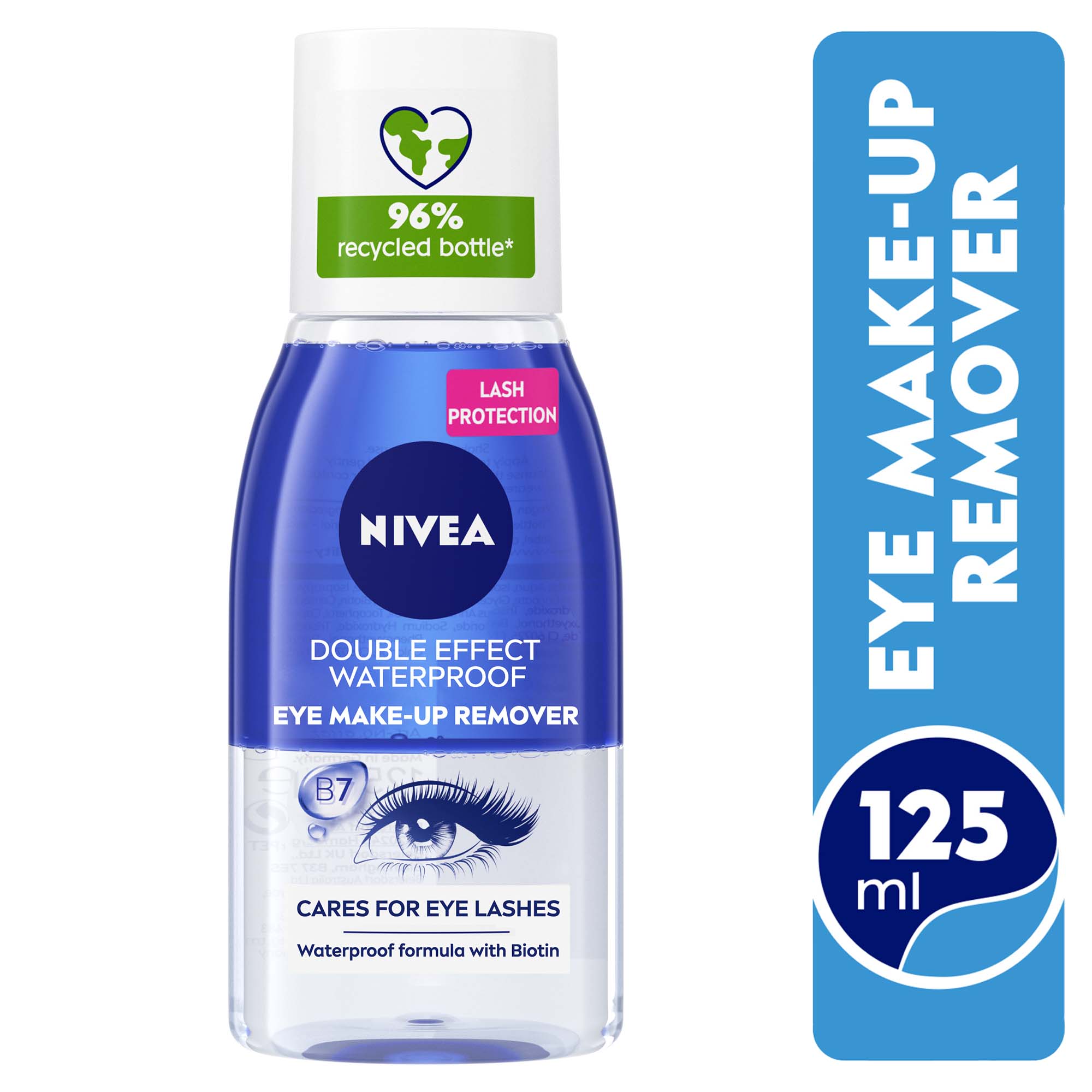 Nivea Double Action Eye Makeup Remover 125 ml + Blackberry Tinted Lip Balm