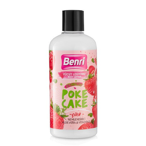 Benri Strawberry Poke Cake Body Lotion 500 ml