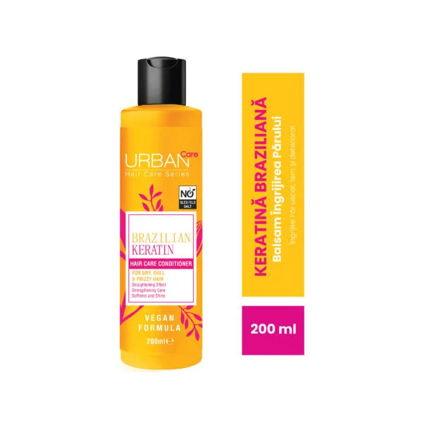 Urban Care Brazilian Keratin Straightening Effect Hair Conditioner 200 ml