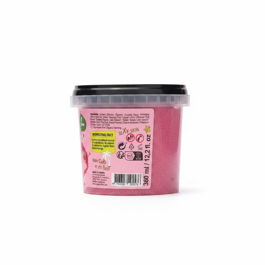 Organic Shop Lychee & Bubble Gum Body Scrub 360 ml