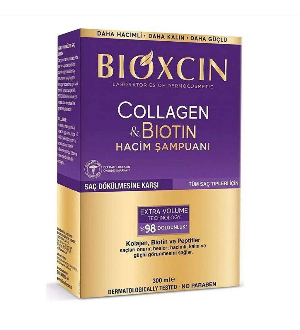 Bioxcin Collagen & Biotin Volumizing Shampoo 300 ml