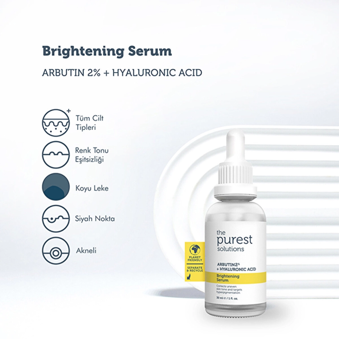 The Purest Solutions Leke Gidermeye Yardımcı Cilt Tonu Eşitleyici Cilt Bakım Serumu 30 ml