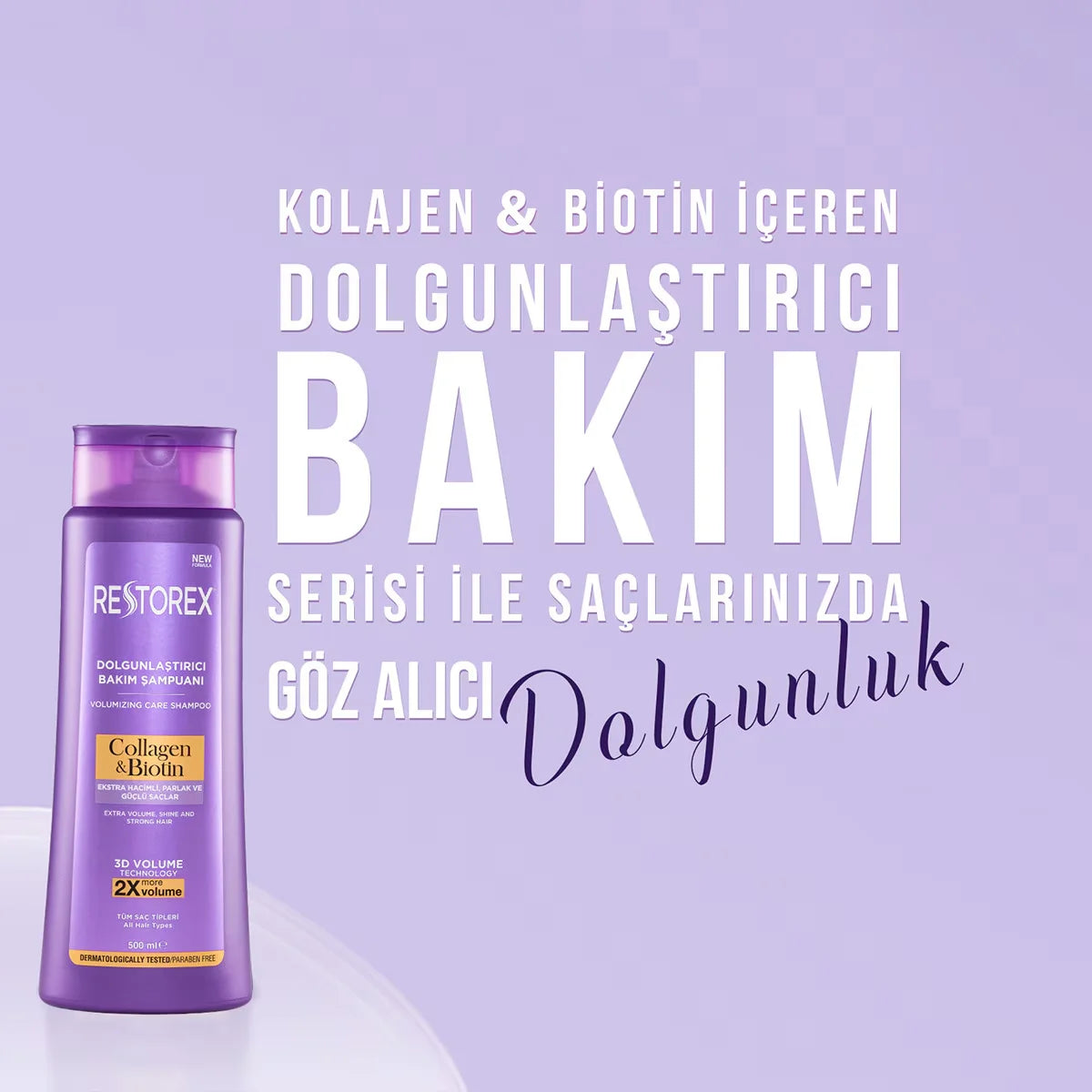 Restorex Collagen & Biotin Volumizing Hair Care Shampoo 500 ml