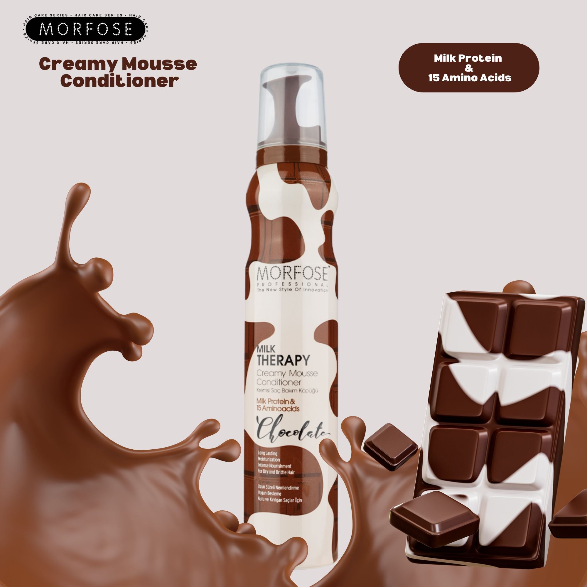Morfose Milk Therapy Chocolate Hair Mousse