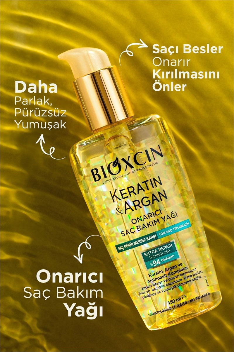 Bioxcin Keratin & Argan Repairing Hair Care Oil 150 ml