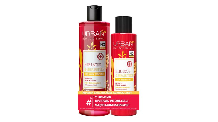 Urban Care Hibiscus & Shea Butter Hair Care Shampoo 350 ml + Hair Conditioner 250 ml
