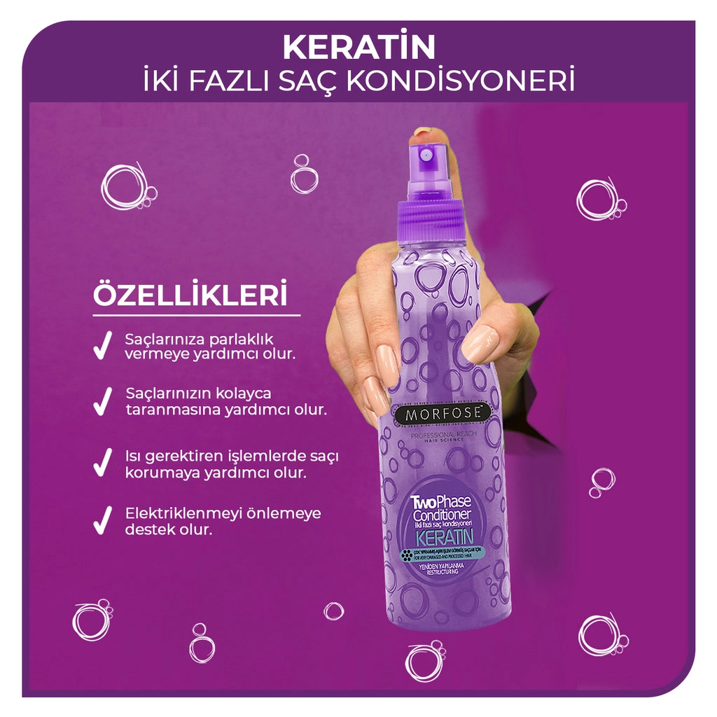 Morfose Keratin Dual-Phase Hair Dryer Spray 220 ml