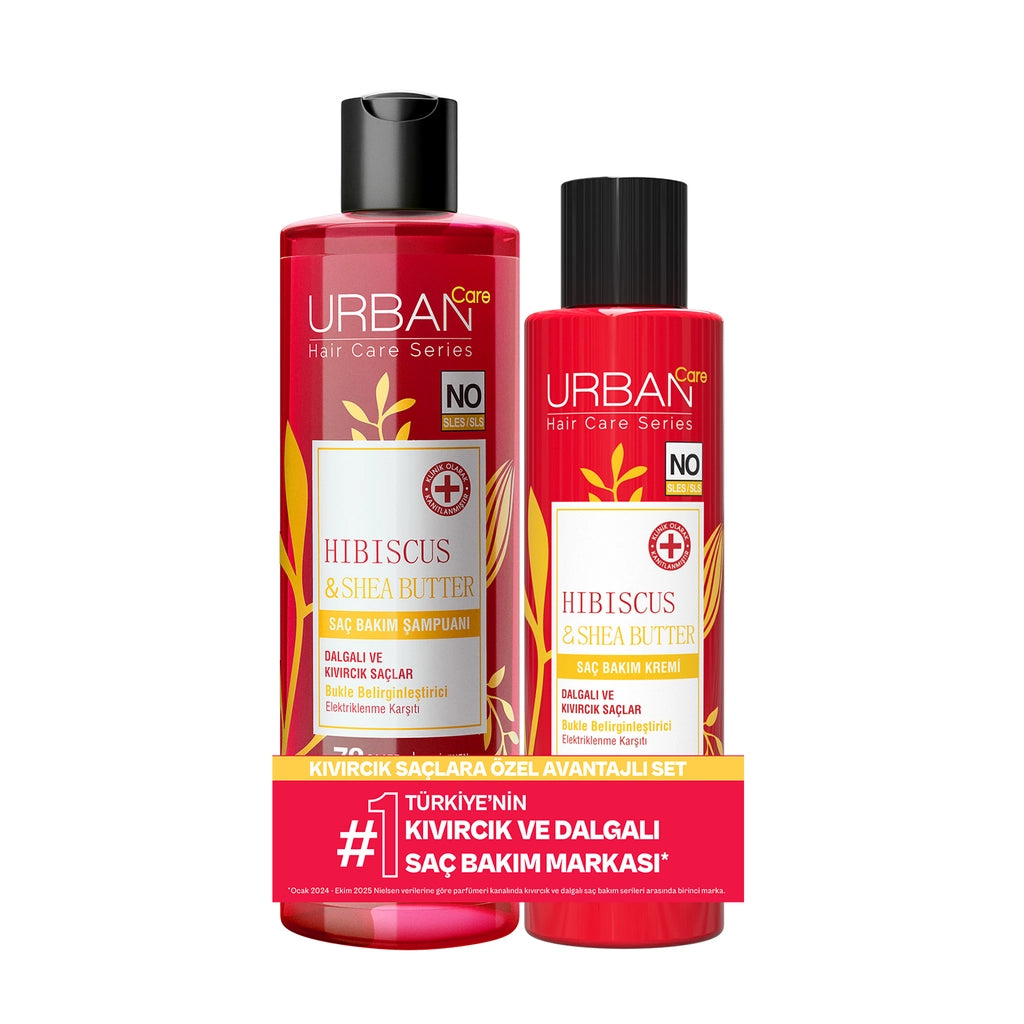 Urban Care Hibiscus & Shea Butter Hair Care Shampoo 350 ml + Hair Conditioner 250 ml