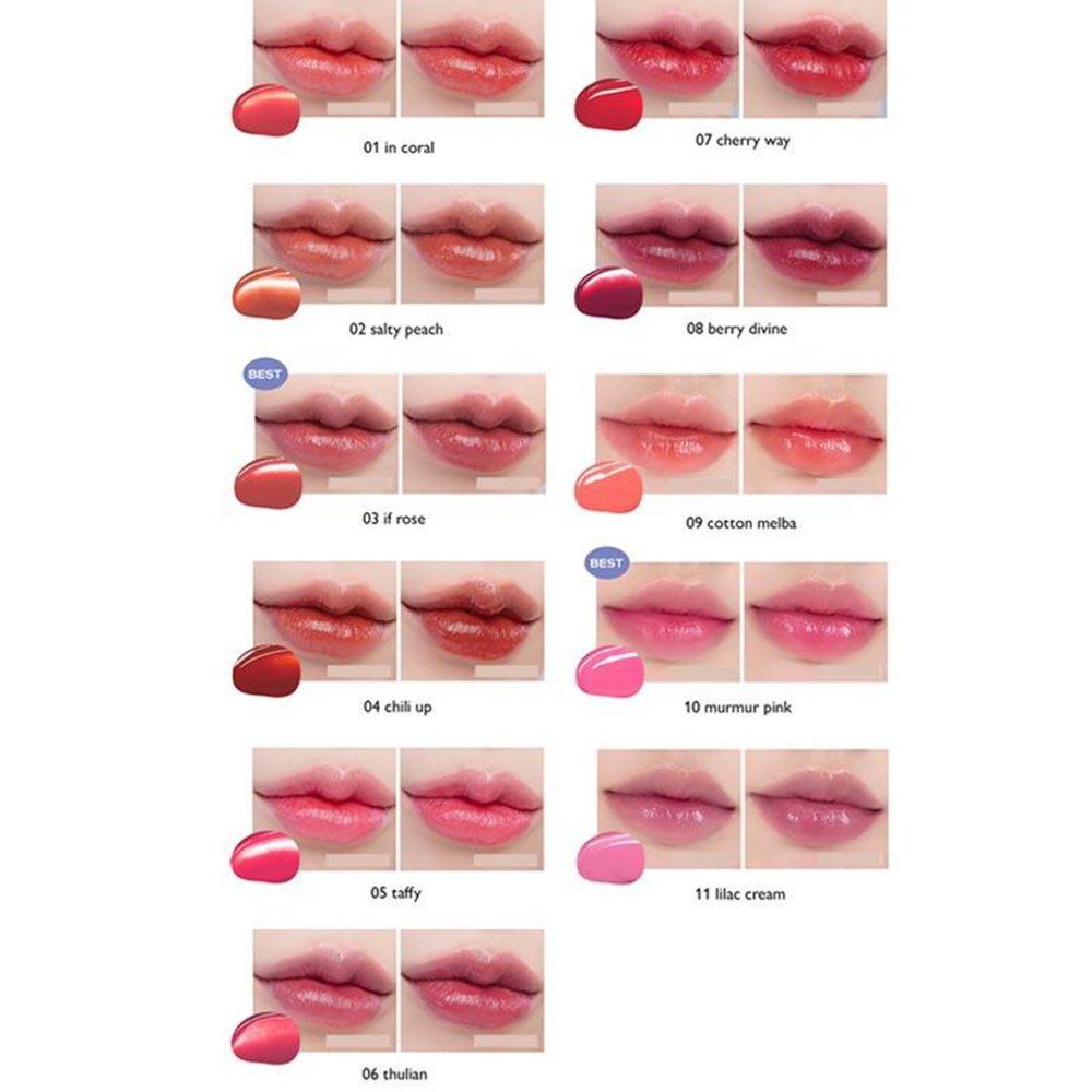 rom&nd Glasting Water Tint Renkli Dudak Parlatıcısı 02 Red Drop