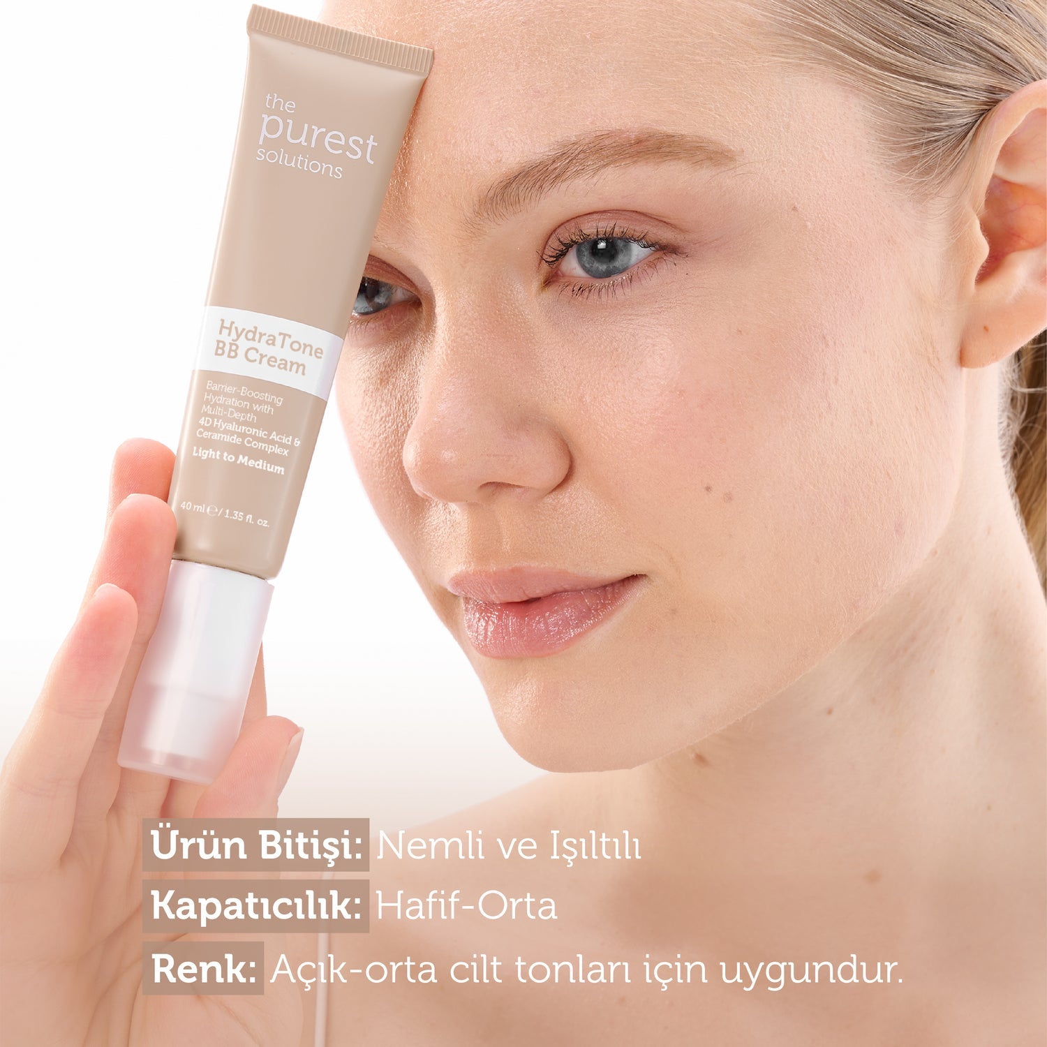 The Purest Solutions Intense Moisturizing BB Cream 50+ SPF 40 ml for Dry and Combination Skin (Medium-Dark Shade)