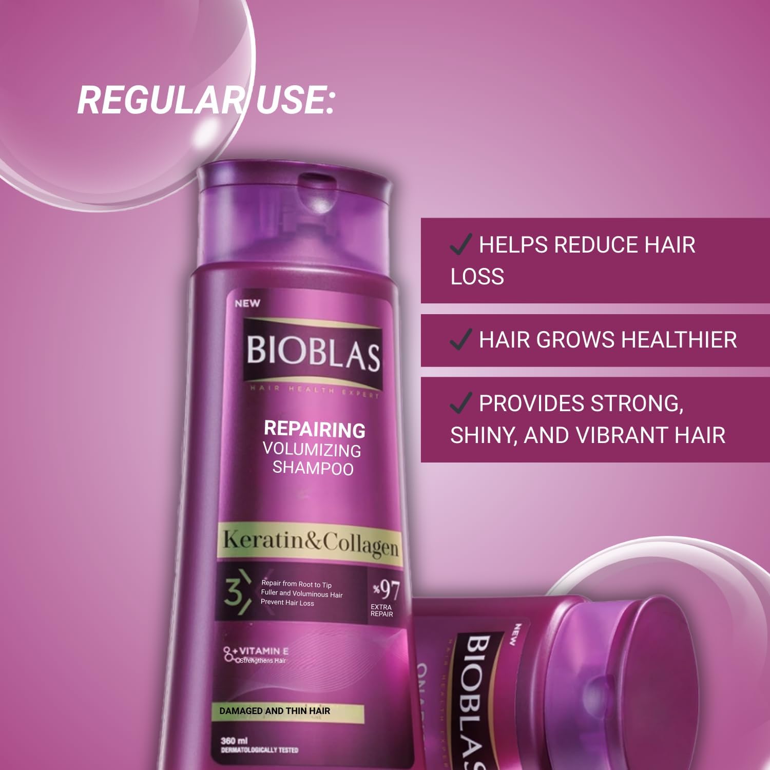 Bioblas Collagen + Keratin Shampoo 360 ml