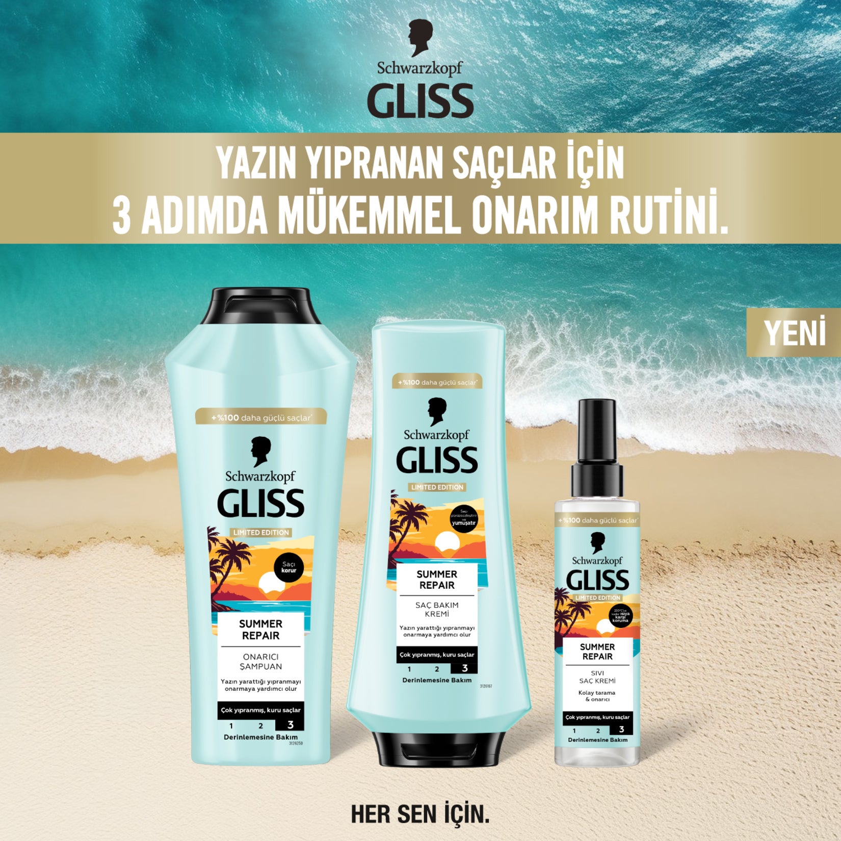 Gliss Summer Repair Hair Conditioner 360 ml